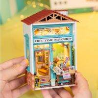 [พร้อมส่ง] บ้านตุ๊กตา DIY ขนาดเล็ก ประกอบเอง รุ่น MINI TOWN แบรนด์ Robotime มี 6 แบบ เป็นของขวัญ ตกแต่งโต๊ะทำงาน บริการเก็บเงินปลายทาง สำหรับคุณ