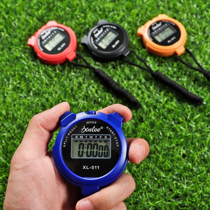 【codandready Stock】shockproof Lap Split Training Countdown Timer Memory Stopwatch Sports Stopwatch 6169