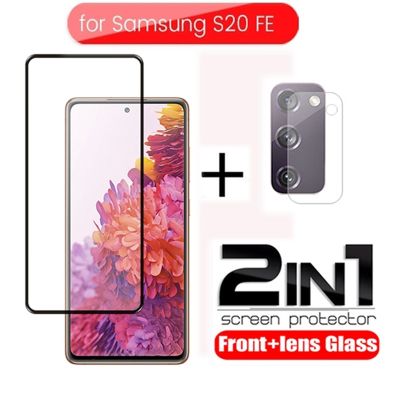 2in1 Tempered Glass for Samsung Galaxy S20 Fan Edition S20 FE S20FE S 20 Lite Camera Lens Protective glass for samsung s20 fe