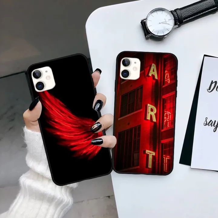 Ys Red Aesthetic Wallpaper Phone Case For Iphone 13 7 8 11 12 X Xs Xr Pro Max Samsung A S 9 71 10 Plus Mini Mobile Bags Shell Lazada Ph