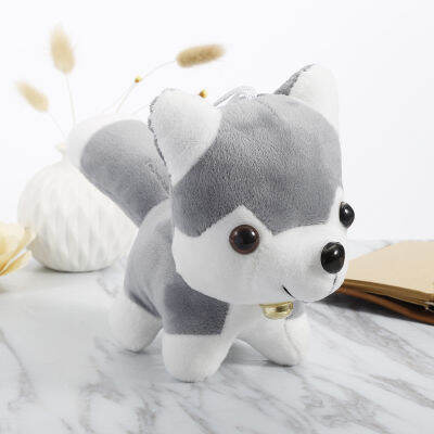 Makgora 【Ready stock】{Fast shipping} Cute Cartoon Husky Soft Stuffed Puppy Dog Plush Animal Toy Cute Baby Kids Cuddly Small Dolls Child Doll Birthday