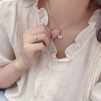 CHUIQISHOP เครื่องประดับของขวัญจี้ผีเสื้ออารมณ์แปรปรวน CZ Chocker เครื่องประดับสร้อยคอโซ่ไหปลาร้าผีเสื้อผู้หญิง