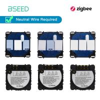 [HOT GELLXKOWOIGHIO 527] BSEED Zigbee สวิทช์1/2/3แก๊ง1/2/3Way สัมผัสสมาร์ทสวิตช์ไฟฟังก์ชั่นส่วนสมาร์ท Tuya Alexa ควบคุมโดยไม่ต้องแก้วเป็นกลาง