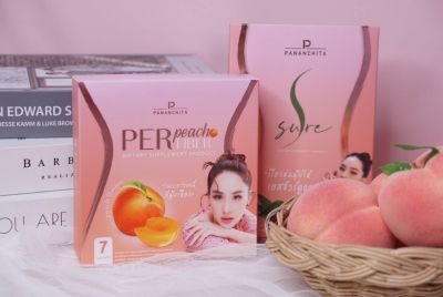 เพอร์พีชไฟเบอร์ 1 + เอสชัวร์ 1 (Per Peach Fiber + S Sure By นุ้ย สุจิรา) ลดน้ำหนัก ยับยั้งแป้ง เร่งเผาผลาญ ช่วยขับถ่าย