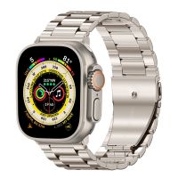 สายนาฬิกาโลหะสำหรับสมาร์ทวอทช์ IWatch 8 Ultra 49มม. 45มม. 44มม. 42สเตนเลสสตีล SE 7 6 5 3 41มม. 40มม. / - ขายดี Aboasv