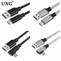 สาย USB3.2 10Gbps USB ชนิด A ถึง USB C 3.1/3.2 Gen2สาย USB สำหรับโอนย้ายข้อมูล USB C SSD สายเคเบิลฮาร์ดดิสก์3A 60W QC 3.0ชาร์จได้อย่างรวดเร็ว