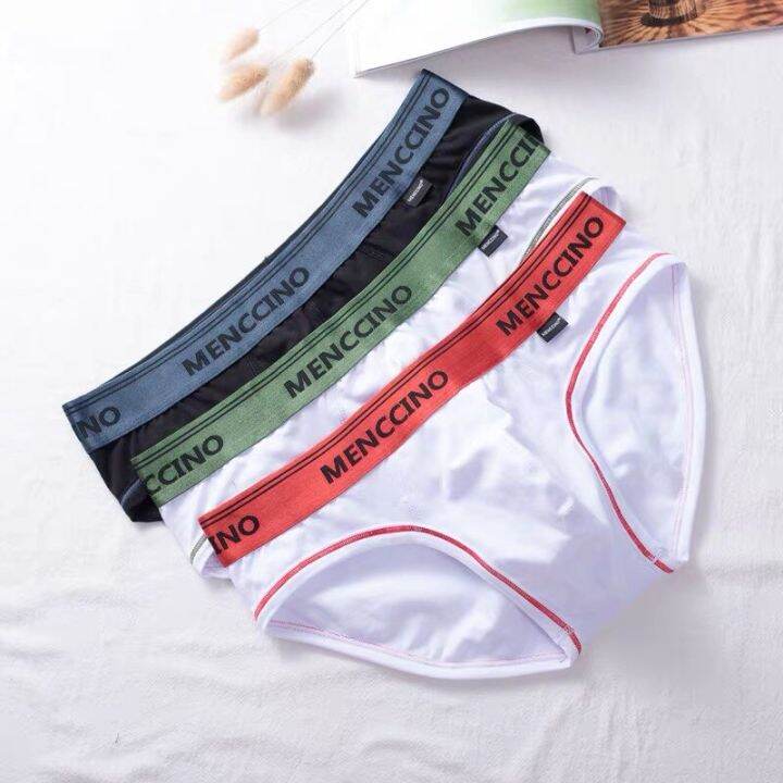 3pcs/lot men's underwear briefs cotton low waist sexy and comfortable U