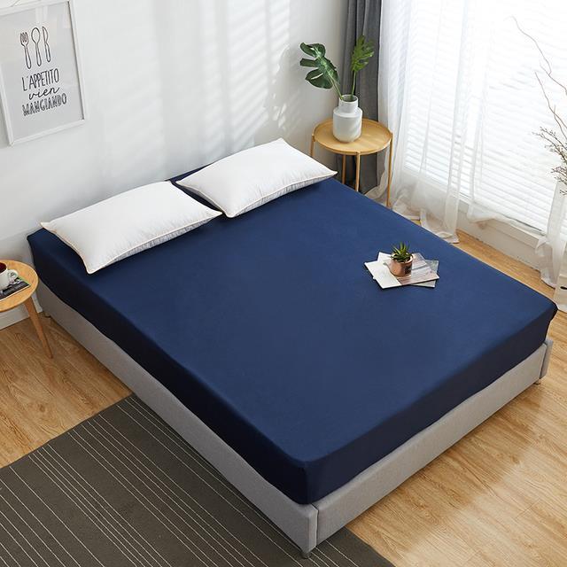 cotton-fitted-sheet-solid-color-bed-sheet-all-around-elastic-rubber-band-mattress-cover-queen-size-sheet-160x200