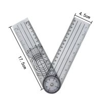 【☃】 Darun Online Shop ไม้บรรทัดวัดมุมเครื่องมือวัดวัดมุมแบบมืออาชีพไม้บรรทัดมุม Goniometer แบบหลายไม้บรรทัด