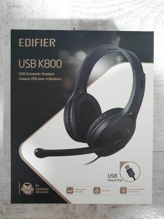 Edifier K800 High Performance Usb Pc Laptop Computer Headset With Microphone Black Lazada Ph 5788