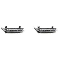 2X Car Front Left LED DRL Fog Light for Renault Fluence 2014+ Auto Driving Lamp Daytime Running Light Bumper Lamp