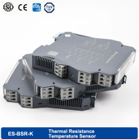 BSR-K ตัวแยกสัญญาณฉนวนกันความร้อนหลายช่องอุณหภูมิ4-20Ma Pt100 DC24V CU50