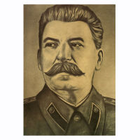 【H056】Stalin Portrait Kraft Paper Paper Poster Retro Bar Cafe Home Restaurant Decoration