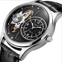 2007 Popular Fashion Trend mens quartz watch 30m waterproof  Hollow round shape leather wrist watch for boyfriend