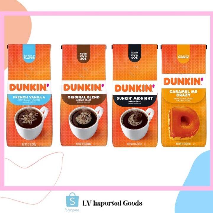 Full Houses Dunkin' Donuts Ground Coffee 340g Lazada PH
