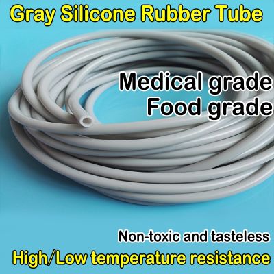 Gray Silicone Hose Transparent Food Grade Pipe 3 4 5 6 7 8 10 12 13 14mm Flexible Garden Rubber Hose Aquarium Soft Tubing Hose