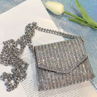 2022ใหม่ Rhinestone กระเป๋าถือสำหรับผู้หญิงกระเป๋าเพชรกระเป๋าสะพายกระเป๋าหญิง C Rossbody กระเป๋าสุภาพสตรีส่องแสงเพชรกระเป๋าคลัทช์