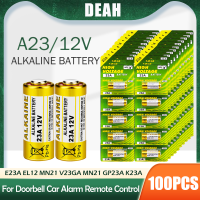 100PCS 12V Alkaline Battery A23 23A 23GA A23S E23A EL12 MN21 MS21 V23GA L1028 GP23A LRV08 For Remote Control Doorbell Dry Cell Code Readers  Scan Tool