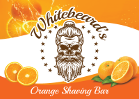 Whitebeards Orange Shaving Cream Bar - Very Orange