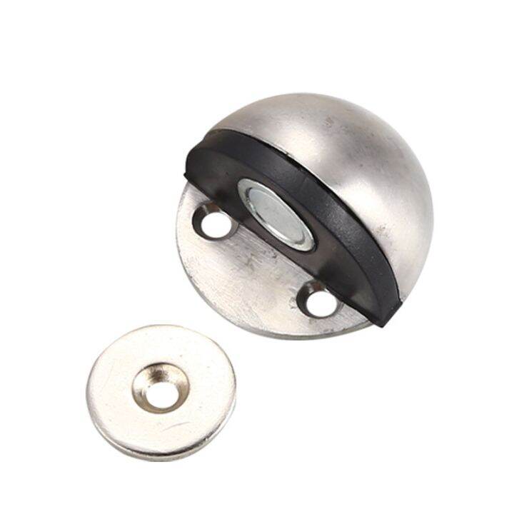 lz-txr931-stainless-steel-rubber-magnetic-door-stopper-rubber-semi-circle-anti-collision-door-stop-door-hardware-accessories-stoper