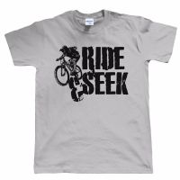 Kaus Tee Baru Kaus Pengendara Motor Gunung Cetak &amp; Seek Hadiah Ulang Tahun Singletrack Untuk Ayah Dia Kaus Cetak Digital S-4XL-5XL-6XL