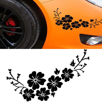 สติกเกอร์รถดอกไม้ Blossom decal Auto กันชนหน้าต่างประตู Scratch COVER decals รถยนต์รถจักรยานยนต์จัดแต่งทรงผมไวนิลสติกเกอร์ Care Cork