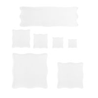 7 Pieces Clear Stamp Blocks, Acrylic Stamping Blocks Tools Set with Grid for Scrapbooking Crafts, Cards, Schedule Book