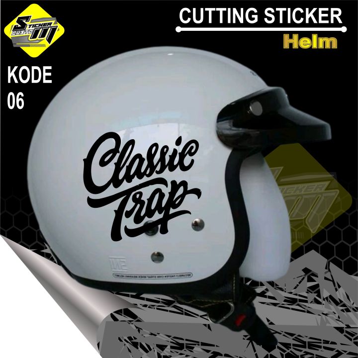 New Stiker Helm Bogo Cutting Sticker Variasi Helem Bogo Setiker