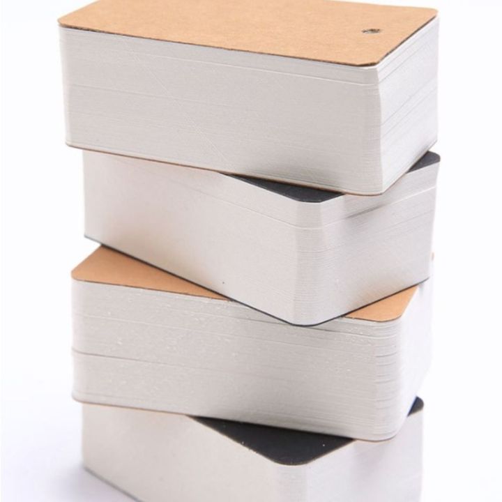 gj56โปสการ์ดสีขาว100แผ่นงานประดิษฐ์ทำมือคำภาษาอังกฤษการ์ดเปล่าสมุดบันทึกประจำวันการ์ดท่องจำหนังสือ