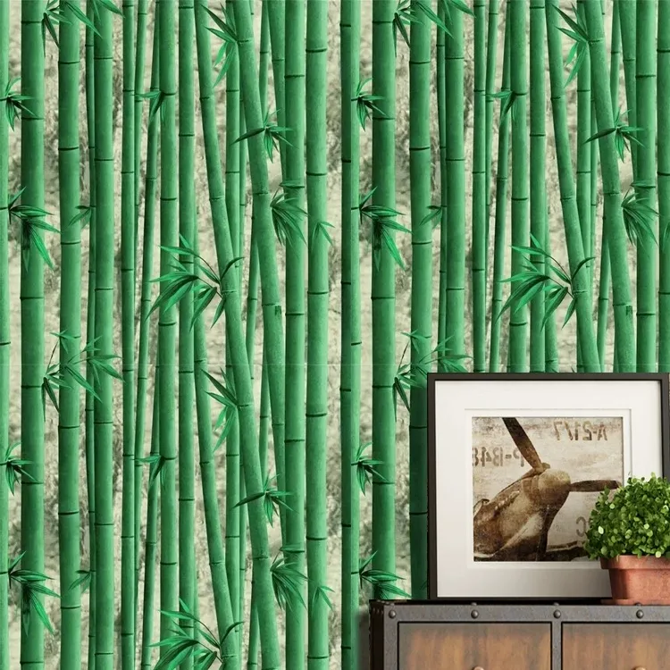 Green bamboo forest Wall Mural Wallpaper | Canvas Art Rocks