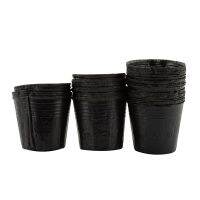 100PCS Black Nursery Pots พลาสติก Grow คอนเทนเนอร์ผัก Succulent พืชดอกไม้ถาดต้นกล้า Garden Supplies