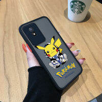 เคส Case4you สำหรับ Vivo Y02A Y02T การ์ตูนน่ารักแฟชั่น Pikachu เคสโทรศัพท์มือถือมีน้ำค้างแข็งโปร่งใสกันกระแทกคลุมทั้งหมดปกป้องโทรศัพท์จากกล้อง