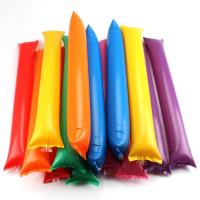 [BBEES] 10Pcs สี Inflatable Cheer Stick ฟุตบอลเบสบอลพัดลมตลก Prop เด็กวันเกิดของขวัญงานแต่งงาน Noise Maker ของเล่น Party Favors