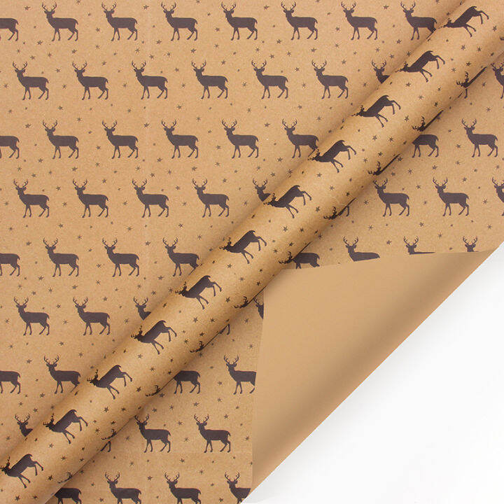 kraft-other-classic-gift-wrapping-santa-paper-single-sided-wrapping-christmas