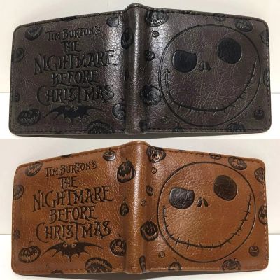 [COD] The Nightmare Before Man Cartoon Anime Wallet Short Mens and Womens Coin Purse Student