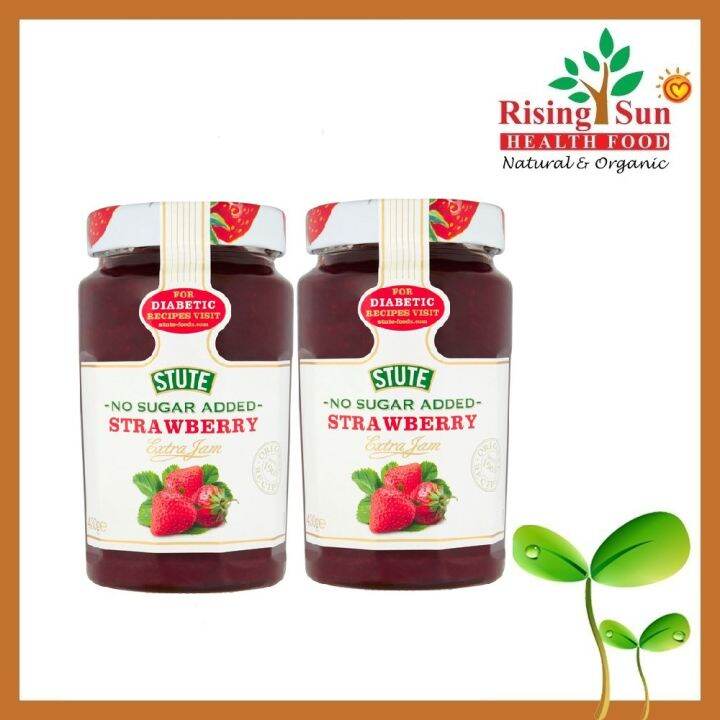 Stute Strawberry Jam Diabetic No Sugar Added 430G Twin Pack Lazada