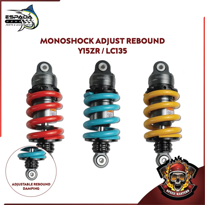 Speed Masters Monoshock Adjustable Rebound Damping 205MM 203MM Y15ZR