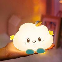 Childrens Mood Night Light Cute Cloud Night Light Bedroom Bedside Led Touch Sensor Lamp Girl Room Decoration Kids Birthday Gift Night Lights