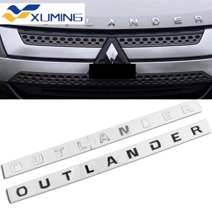 Xuming Car 3d Abs Outlander Letters Logo Decals Sticker For Mitsubishi