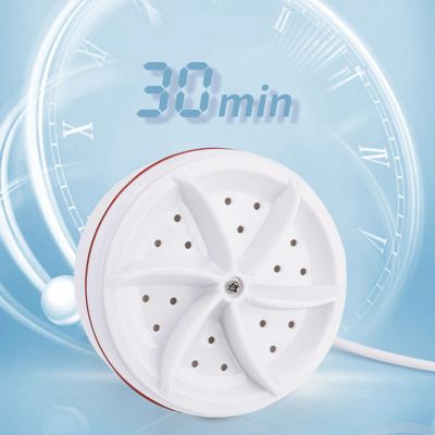 Portable Cleaning Washing Machine Low Noise Small Turbo Washing Machine USB Powered Suction Cup for Travel Hotel Accessories