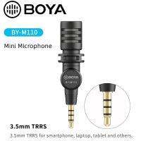 《Miss you electronic》 BOYAM110 3.5มม. TRRS MiniCondenser ไมโครโฟนสำหรับโทรศัพท์ IPhoneSmartphone แล็ปท็อป Vlog Plug And PlayMicrophone Accessories