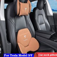 Car Headrest For Tesla Model 3 2022 Model Y Neck Pillow Auto Interior Lumbar Pillow Tesla Model Y 2023 Accessories Car Supplies