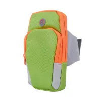 Multi-function outdoor sports arm arm movement mobile phone arm with color:fluorescent green