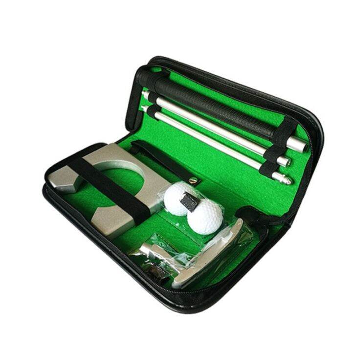 portable-golf-three-section-assembly-putter-putting-trainer-driver-balls-set-indoor-equipment-office-home-practice-ball