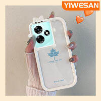 YIWESAN เคสสำหรับ Infix 30 Pro,ขายดี30i ร้อน20 Play 20i ร้อน9 Play ใบเมเปิลของที่ระลึกซิลิโคนใสป้องกันเลนส์หลายสีกันกระแทกเคสมือถือป้องกันการตกและรอยขีดข่วน