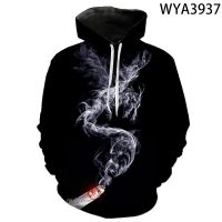 New Casual Smoke Sweatshirts 3D Printed Men Women Children Hoodies Long Sleeve Pullover Streetwear Boy Girl Kids Jacke