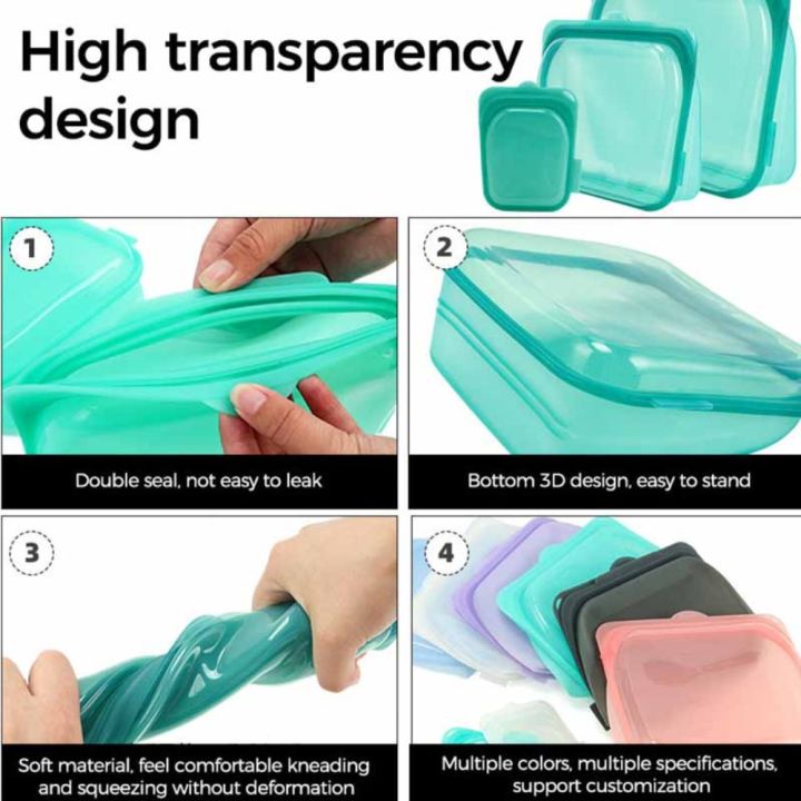 ulcer-ซิลิโคนทำจากซิลิโคน-ถุงเก็บอาหาร-กันรั่วซึม-ภาชนะบรรจุบรรจุ-อุปกรณ์จัดระเบียบห้องครัว-ของใหม่-ใช้ซ้ำได้-ถุงแช่แข็งแช่แข็ง-อุปกรณ์สำหรับห้องครัว