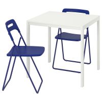 [สอบถามสต๊อคก่อนสั่งซื้อนะคะ!] IKEA MELLTORP เมลทอร์ป / NISSE นิสเซ่ โต๊ะและเก้าอี้พับ 2 ตัว อิเกีย ของแท้100%