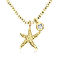 100% PURE 925 SILVER STARFISH NECKLACE WITH PREMIUM STONE SPE-3264. PERFECT FOR DAILY WEAR AND GORGEOUS FOR SPECIAL EVENT.