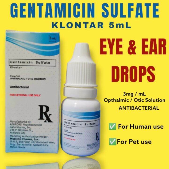 COD Gentamicin Eye drops and Ear drops for Pets Dogs Cats chicken